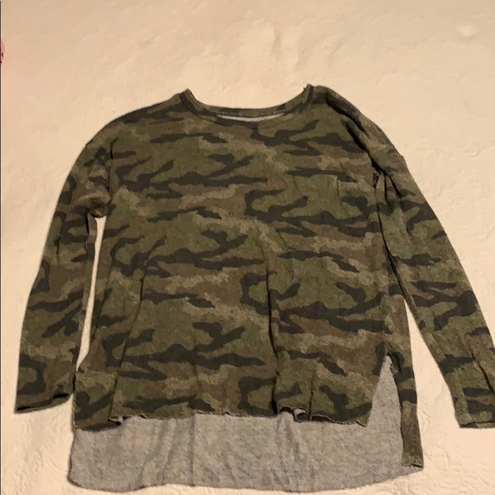 Camo sweater